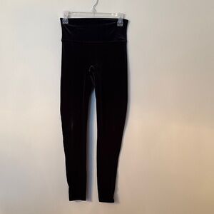 SPANX Black Velvet Sculpting High-Waist Leggings